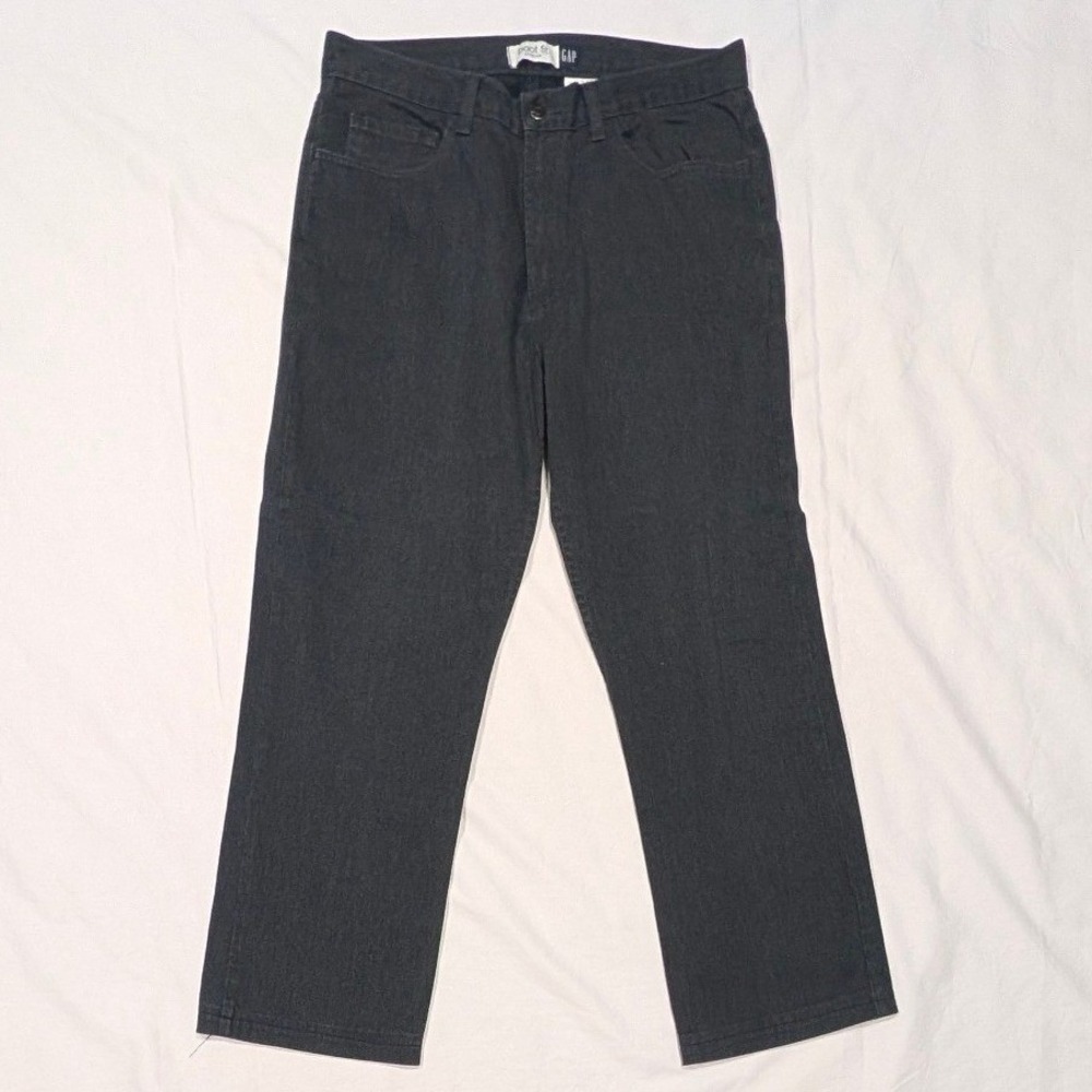 Gap Mens Boot Fit Stretch Jeans Dark Gray Made in USA 35x34 (Measures 35x29)